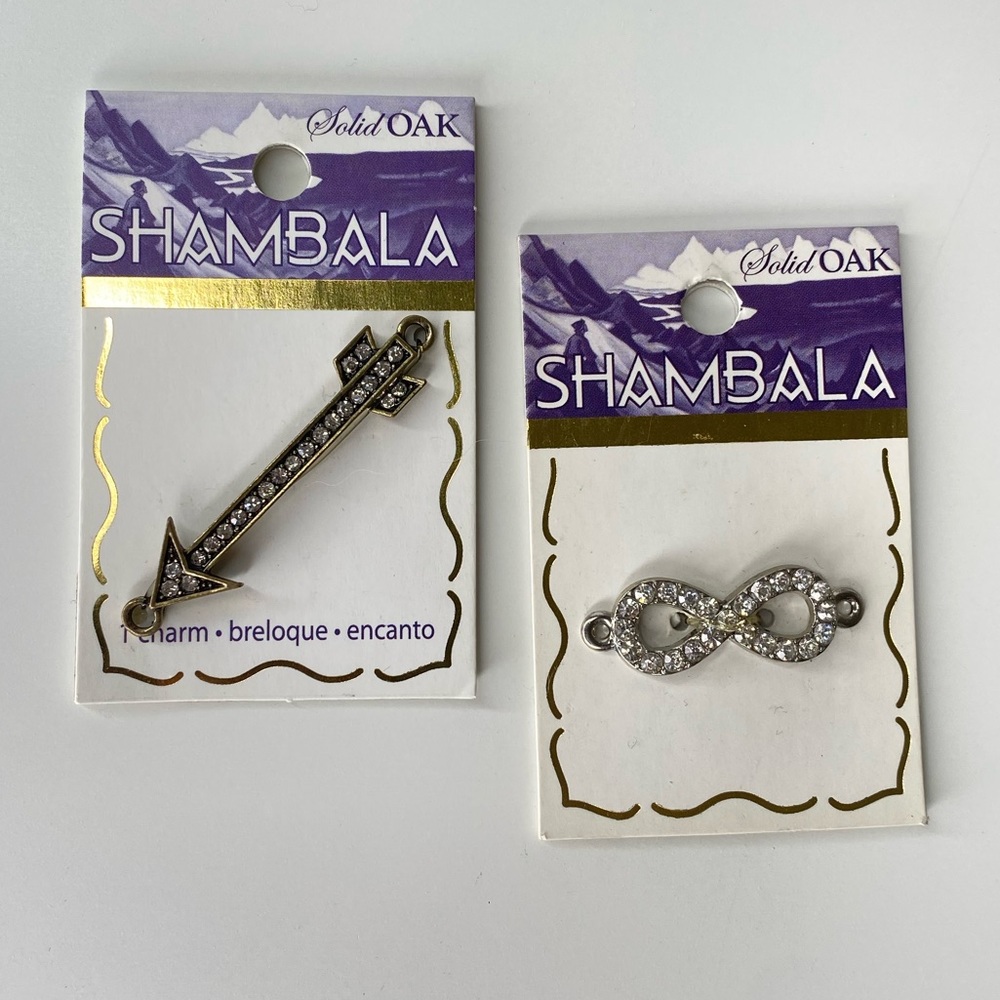 Jewelry charms - infinity sign + arrow